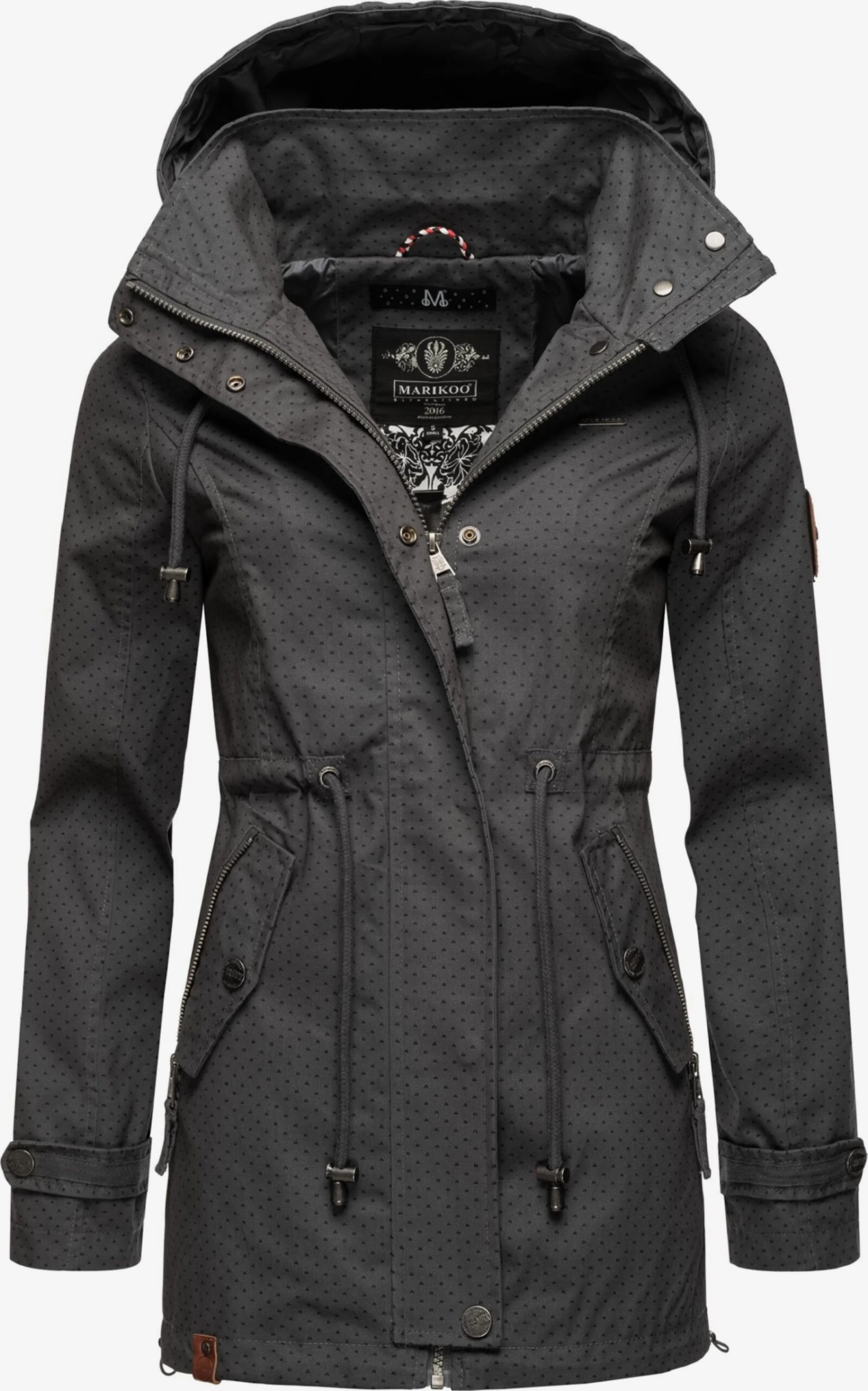 Marikoo Parkas Tussenparka Nyokoo Dames Antraciet 1 Marikoo Parkas Tussenparka Nyokoo Dames Antraciet