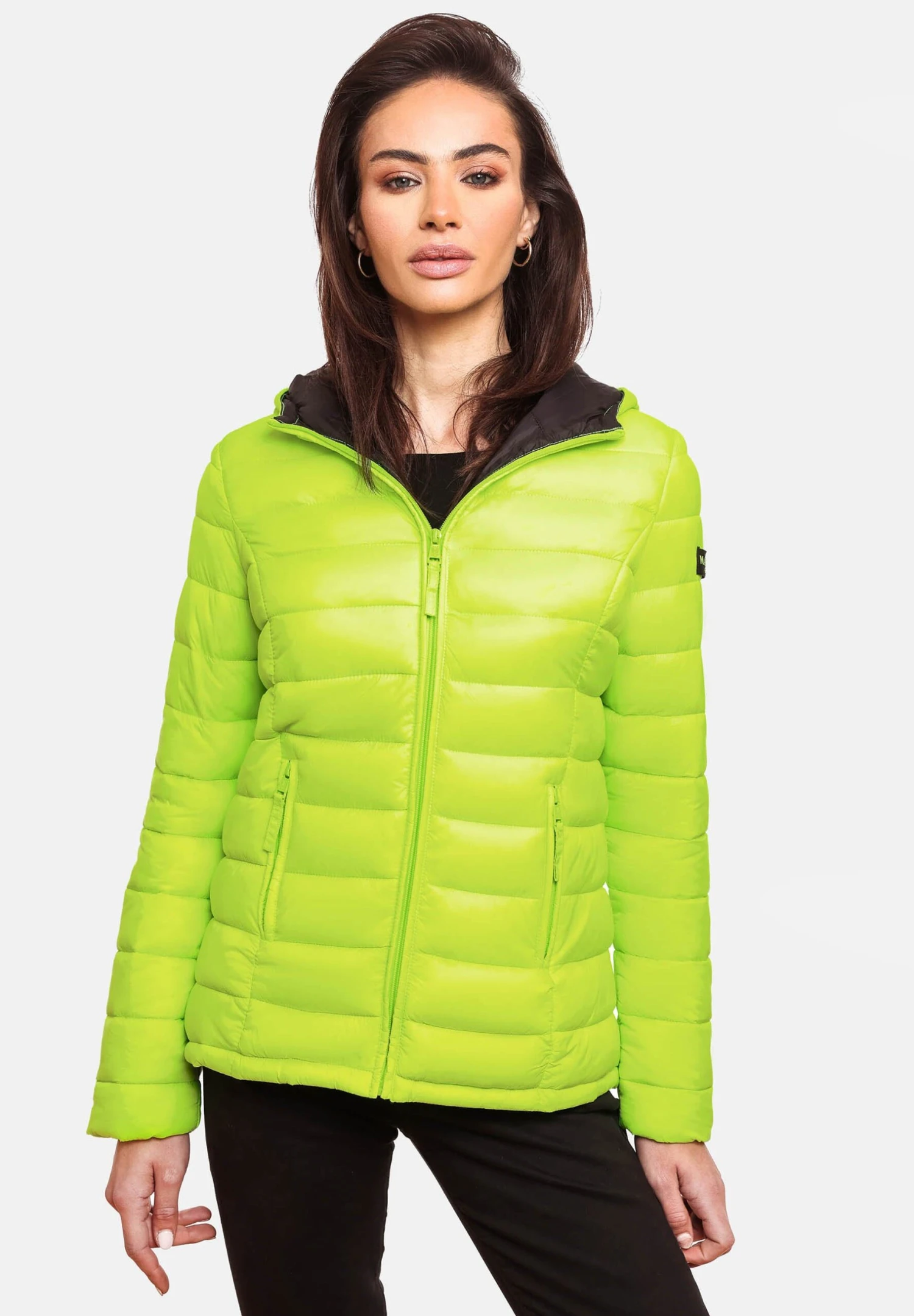 Marikoo Lucy - Winterjas - Neon Green 1 Marikoo Lucy - Winterjas - Neon Green