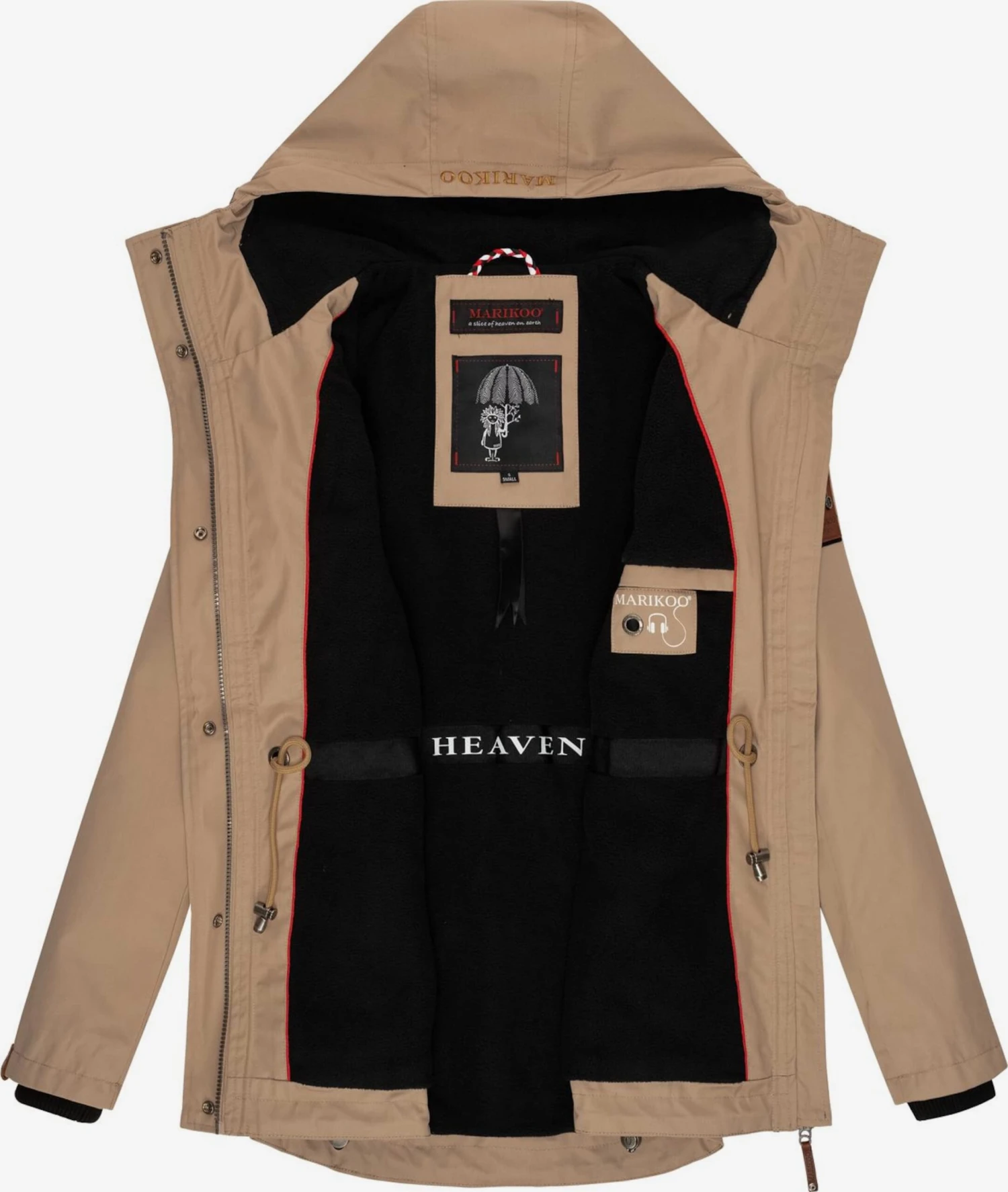 Marikoo Tussenjassen Tussenjas Babetaa Dames Sand 5 Marikoo Tussenjassen Tussenjas Babetaa Dames Sand - Afbeelding 5