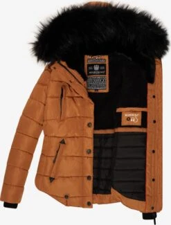 Marikoo Winterjassen Winterjas Lotusblüte Dames Cognac -Marikoo Verkoopwinkel f660d984a1e7b2bb6a0f46c1e9421f13