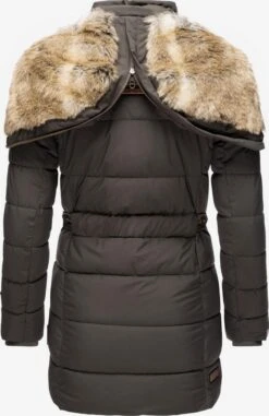 Marikoo Korte Mantels Wintermantel Dames Basaltgrijs -Marikoo Verkoopwinkel f786a2744bffc999b1a5702dbbb22eac